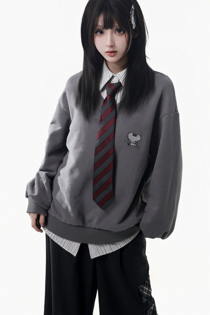 Big Fur Collar Jacket + Top + Skirt + Pants + Plaid Hooded Jacket