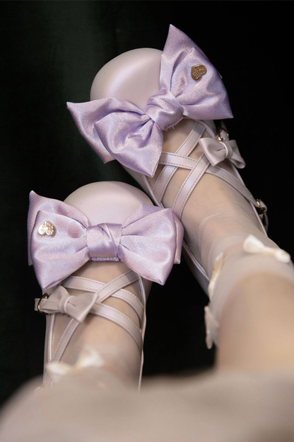 Satin Candy Ribbon Lolita Shoes