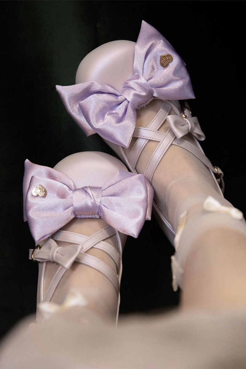 Satin Candy Ribbon Lolita Shoes