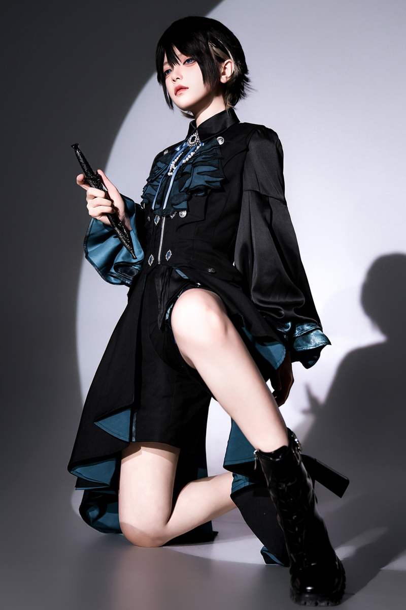 Dark Mode Asymmetric Jacket + Dress + Pants