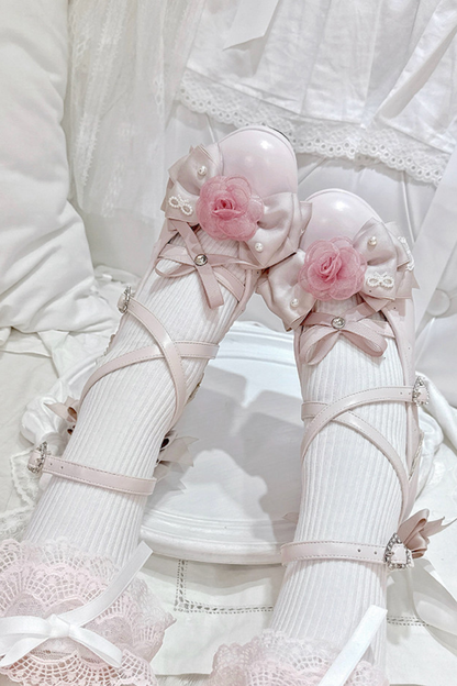 Flower Ribbon Dance Lolita Heels
