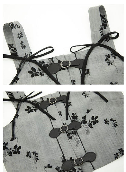 Stand Collar Chinese-style Long Dress