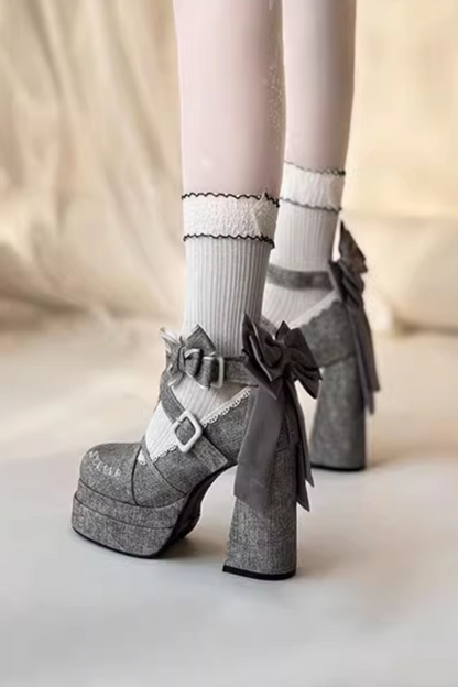 Merry Sweet Ribbon Shoes