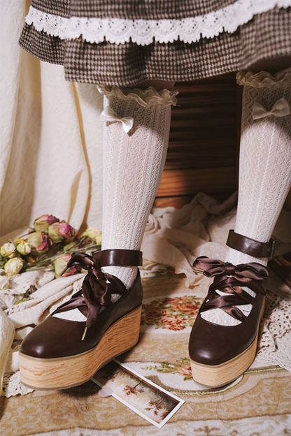 Ribbon Platform Lolita Shoes