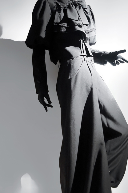 Retro Gothic Lolita Jacket + Pants
