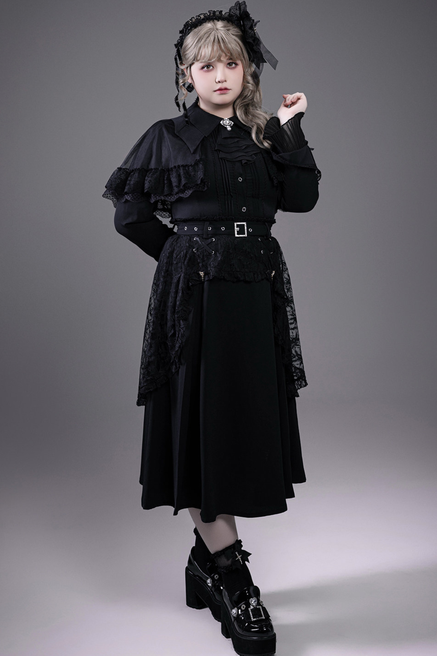 Lace Gothic Shirt + Skirt