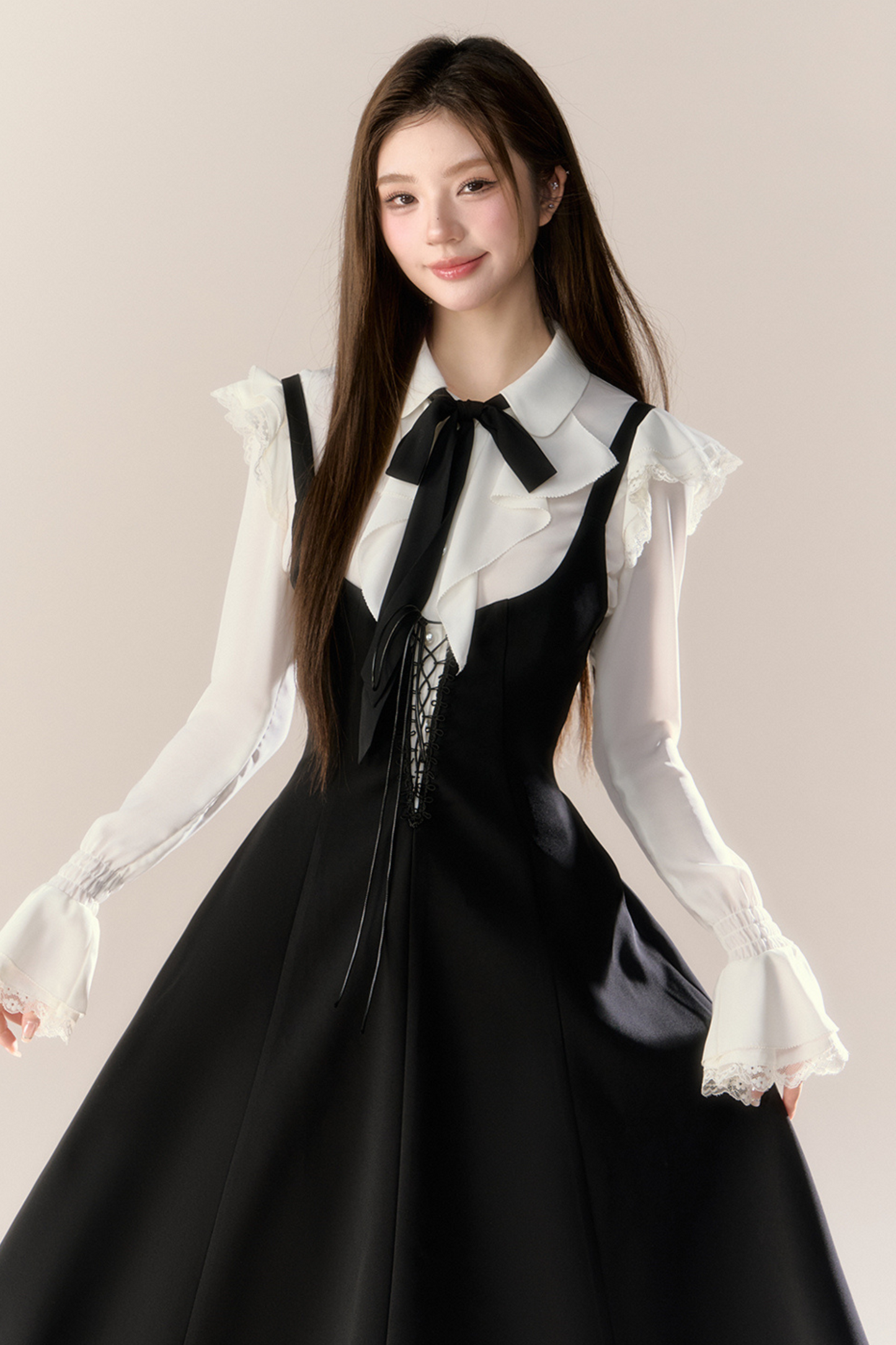 French Blouse + Suspender Skirt
