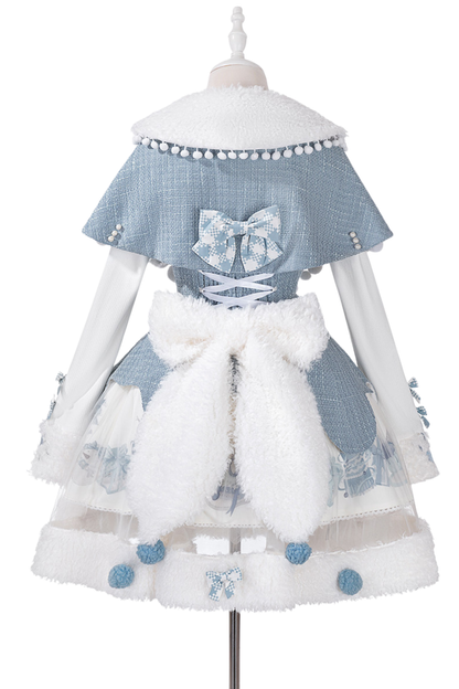 Snow Island Lolita Dress + Top + Shawl