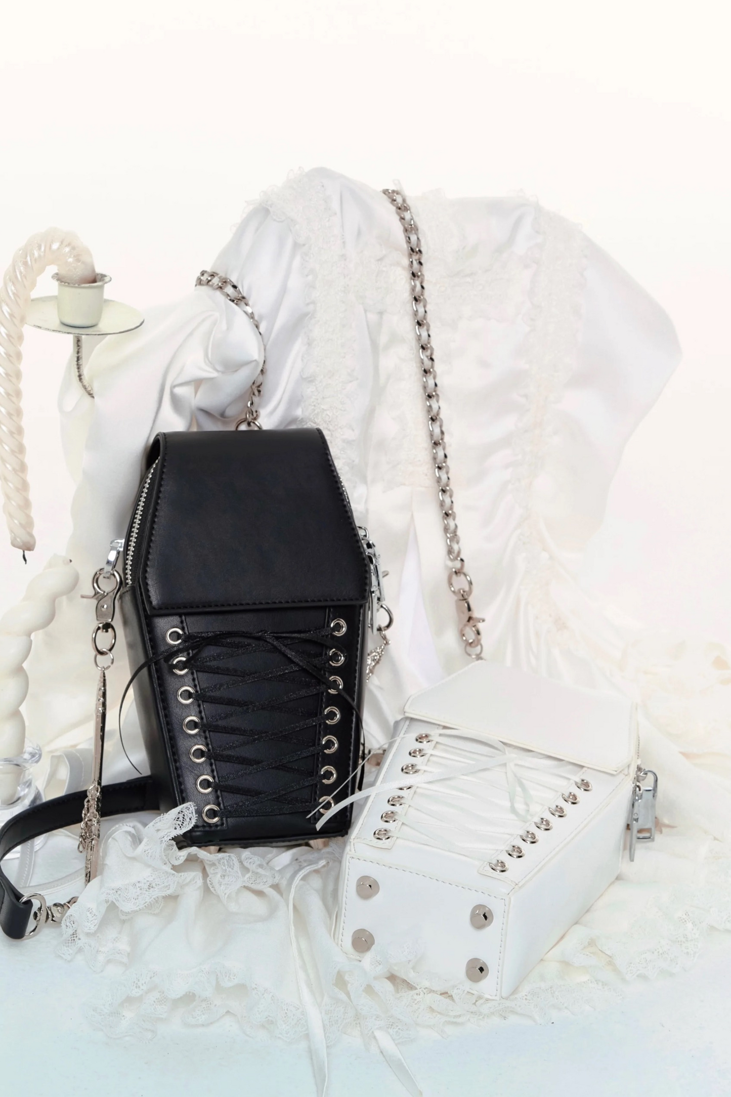 Lace-up Crossbody Bag