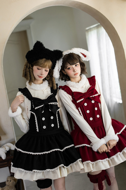 Doll Lolita Dress + Top + Animal Leg Loops + Animal Headband