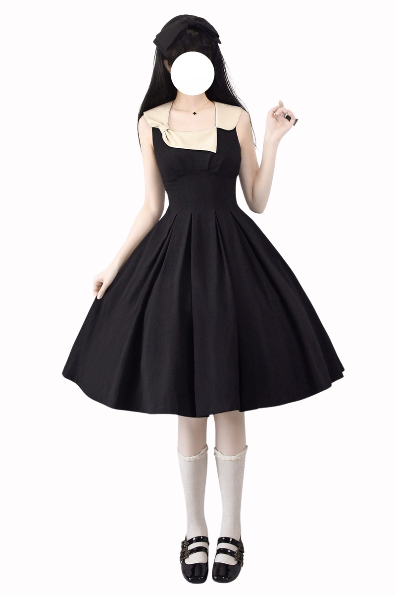 French Retro Flare Dress + Short Jacket