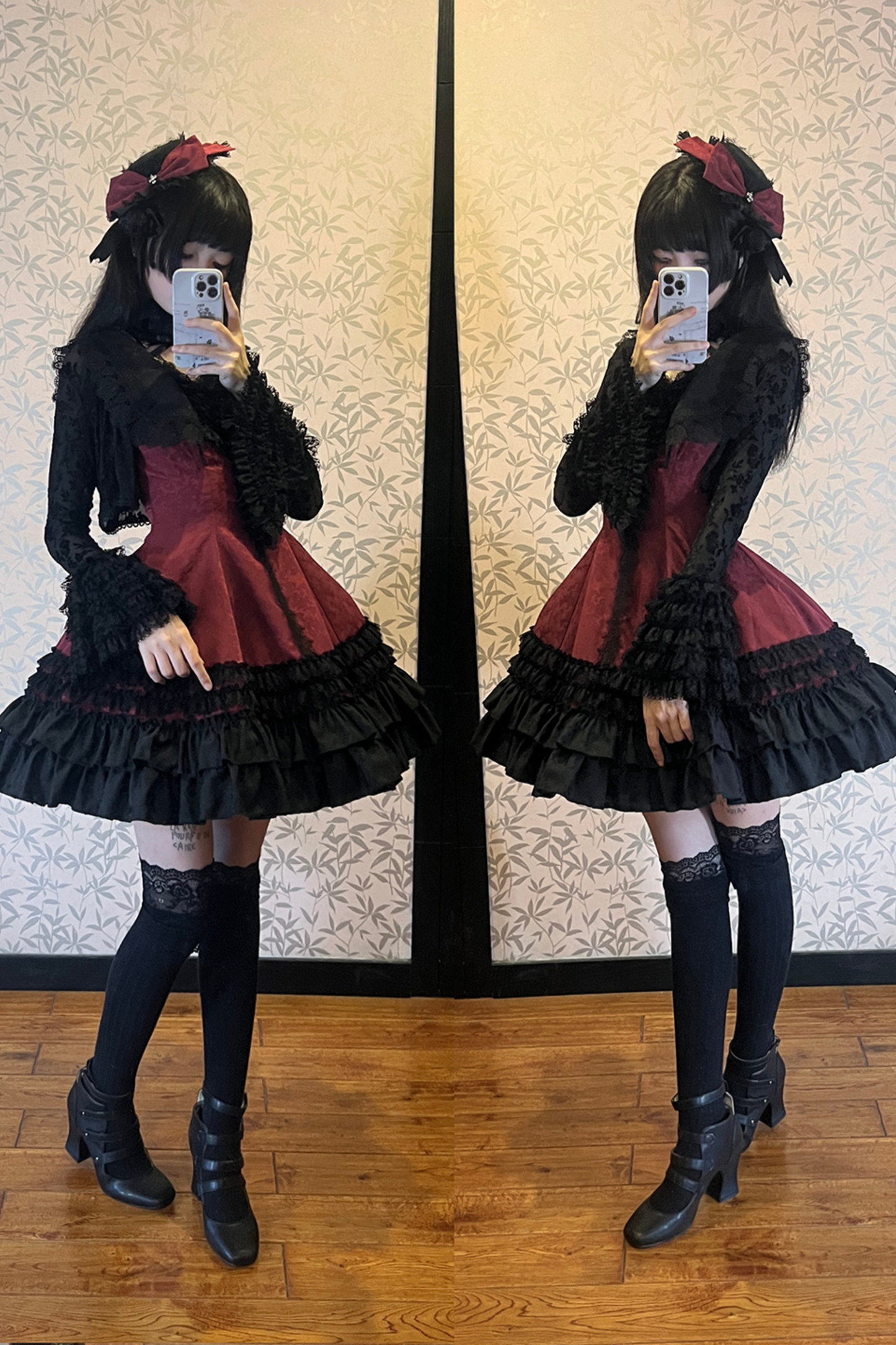 Dark Tailored Slim Gothic Lolita Dress + Outerwear