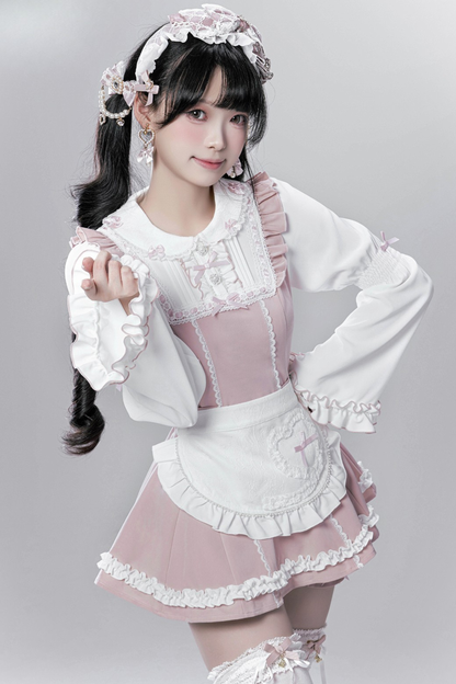 Sweet Maid Top + Shorts + Apron