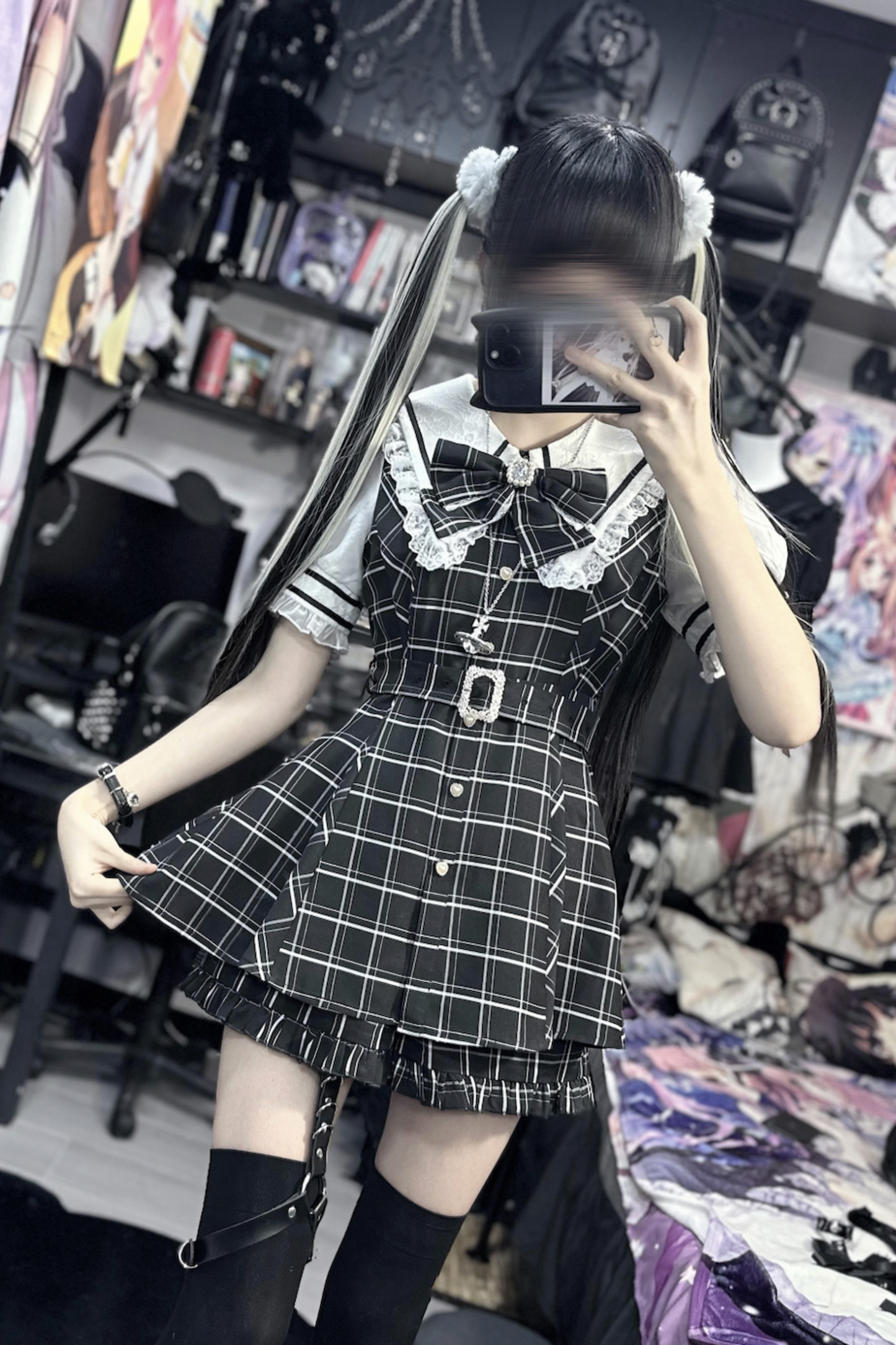 [pre-order] Dark Sweet Sailor Top + Ruffled Shorts