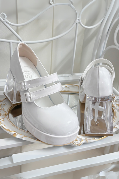 [pre-order] Cross Aria Gothic Lolita Clear Shoes