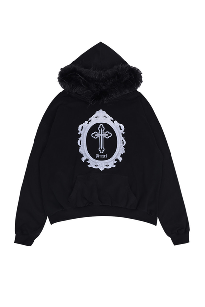 Fur Hood Loose Top