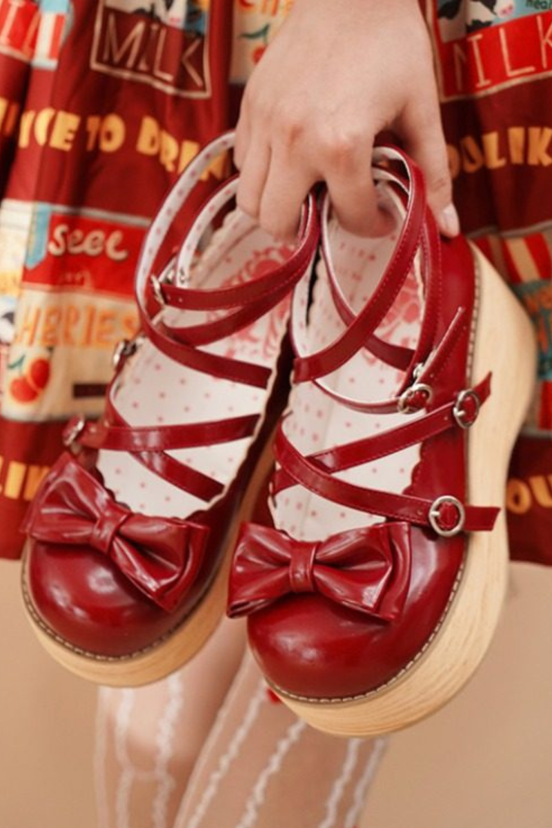 Ribbon Flat Lolita Shoes