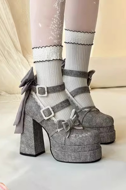 Merry Sweet Ribbon Shoes