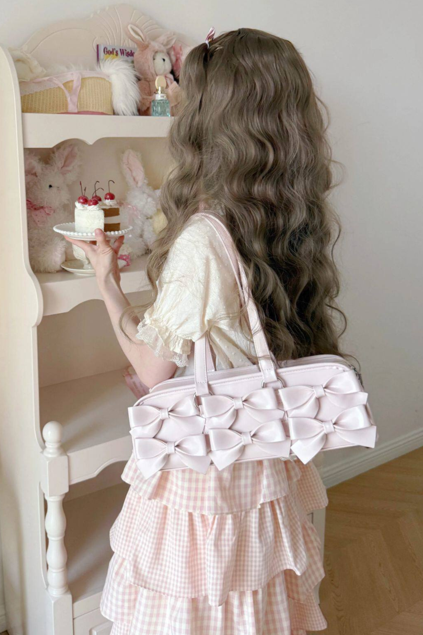 Sweet Dream Ribbon Baguette Bag