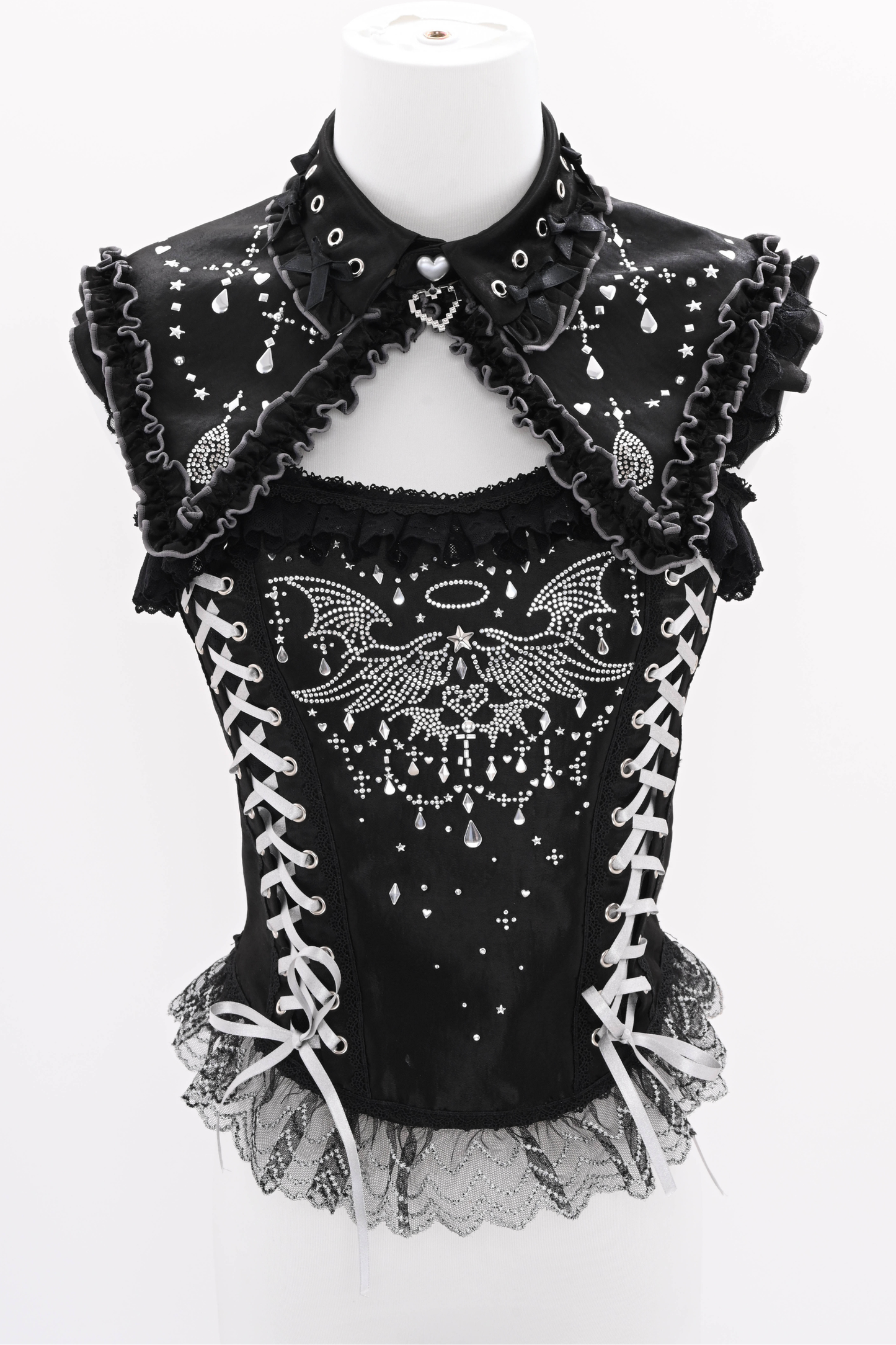 Metallic Angel Rhinestone Top