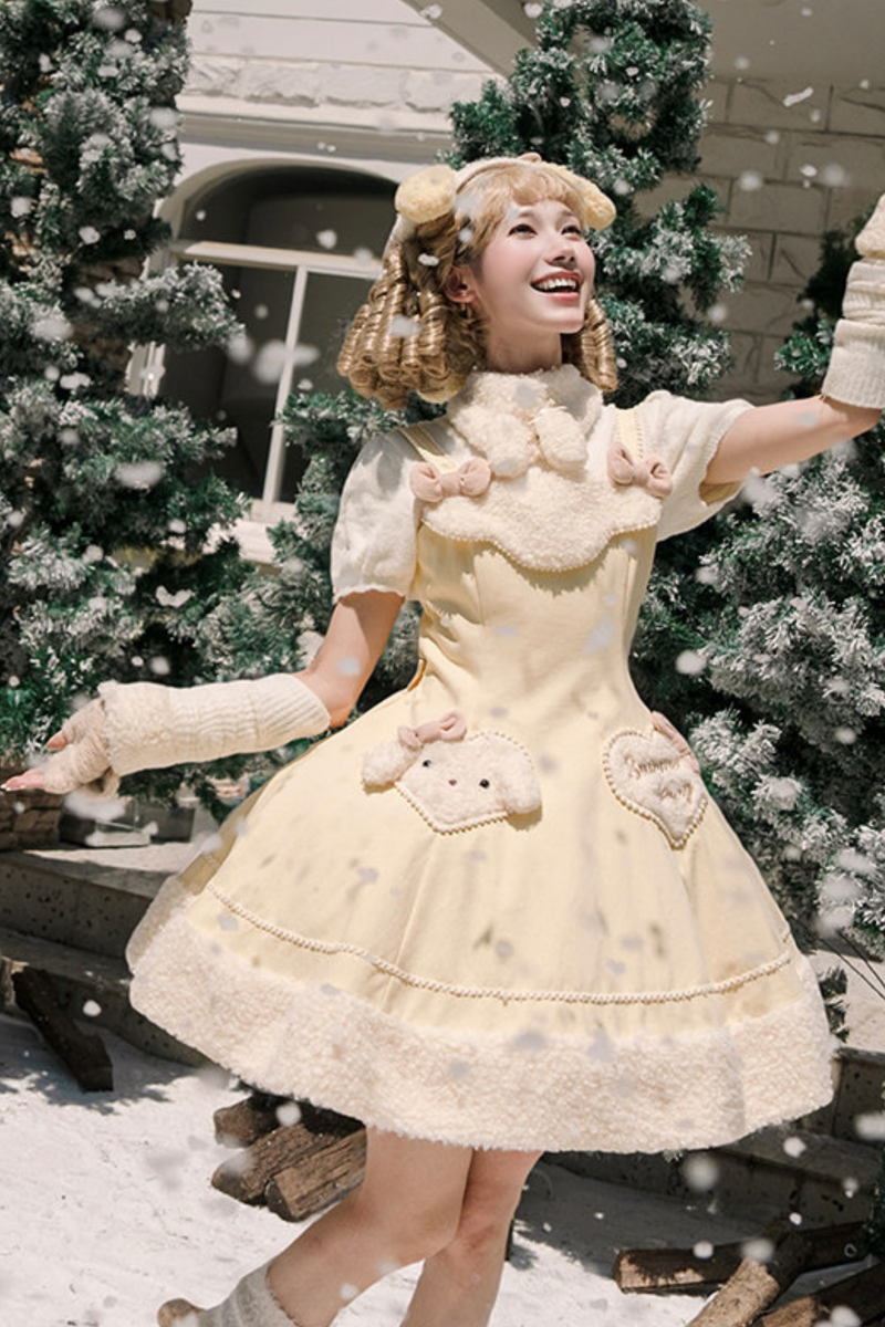 Ribbon Cut-out Lolita Dress