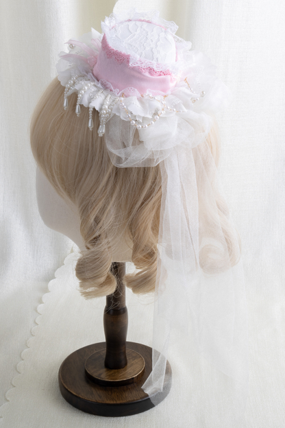 Lace Hat Lolita Clip
