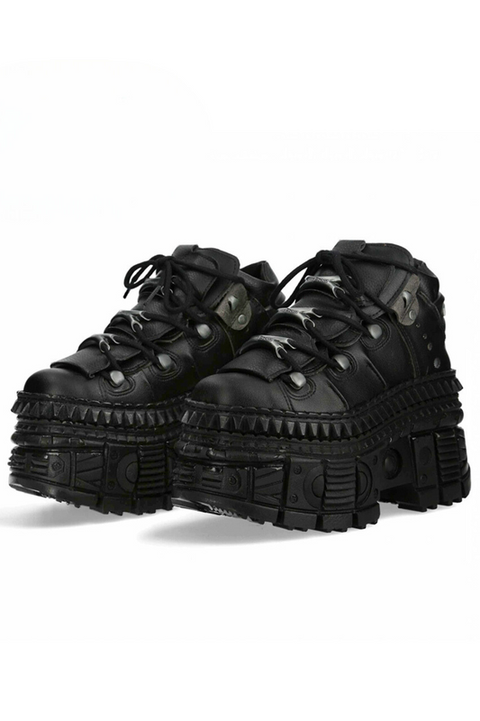 Y2k Dark Mode Design Platform Sneakers