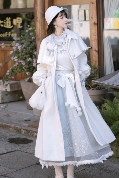 Clear Sky Lolita Coat + Tops + Skirt