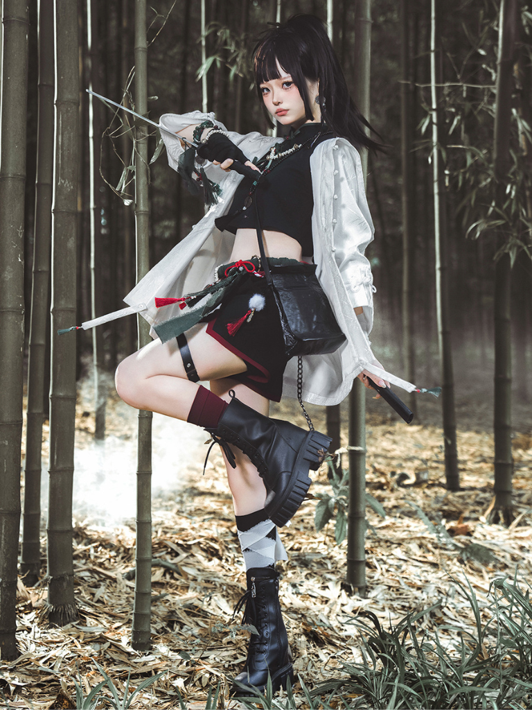 White Chinese-style Prince Lolita Set