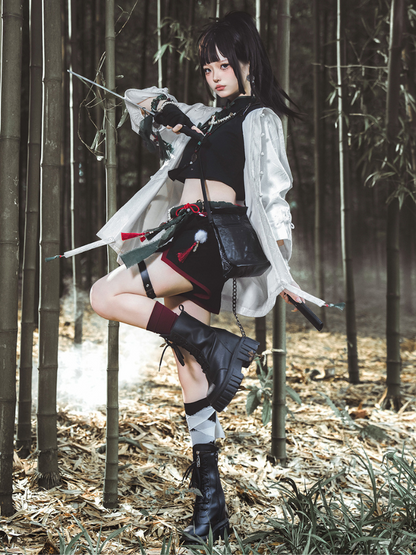 White Chinese-style Prince Lolita Set