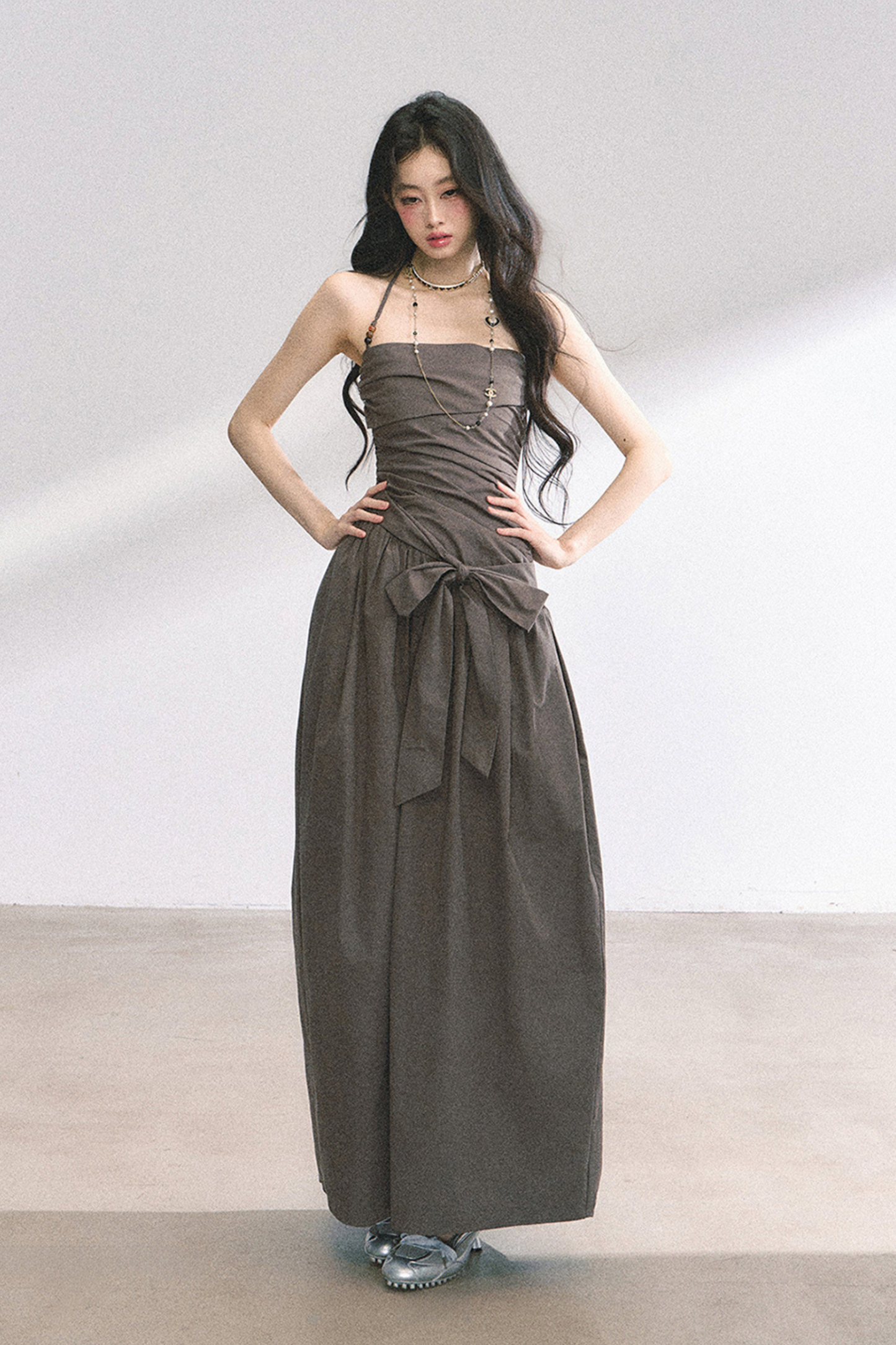 Halter Neck Long Dress
