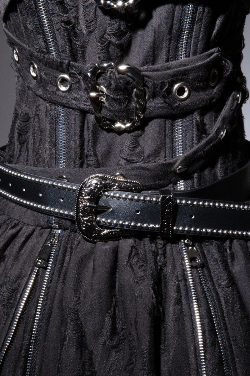 [pre-order] Dark Gothic Style Sleeveless Dress + Belt