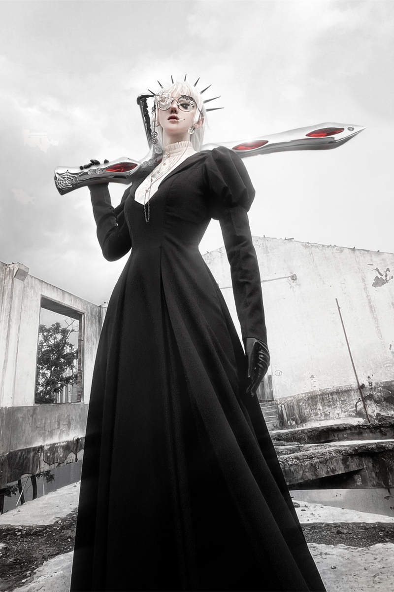 Gothic Flared Long Lolita Dress