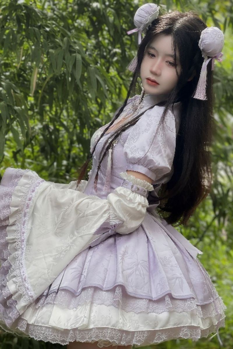 Chinese-style Smoky Lolita Dress