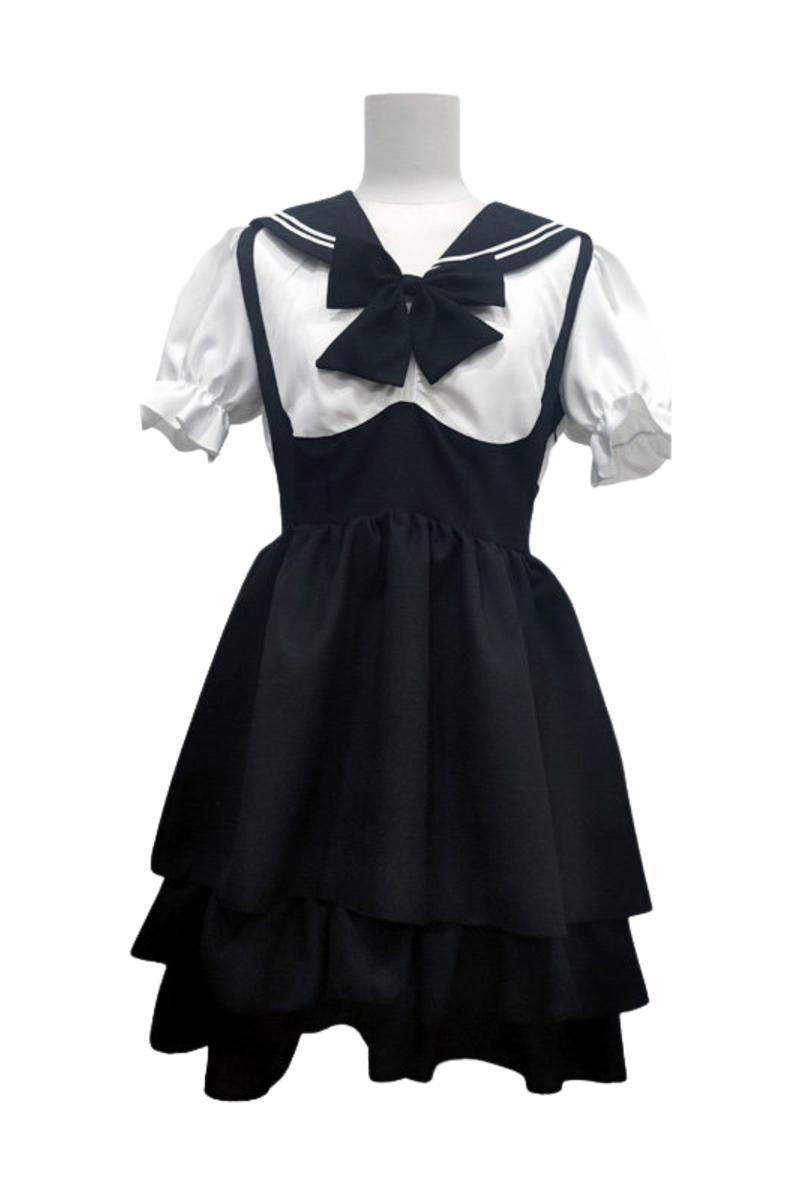 Dark Sailor Dress + Innerwear Skirt