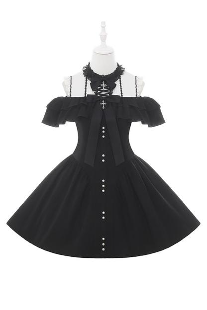 Off-shoulder Dark Sweet Dress