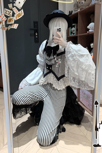 [pre-order Deadline: April 27] Striped Gothic Vest + Shirt + Pants + Skirt + Tail + Accessories