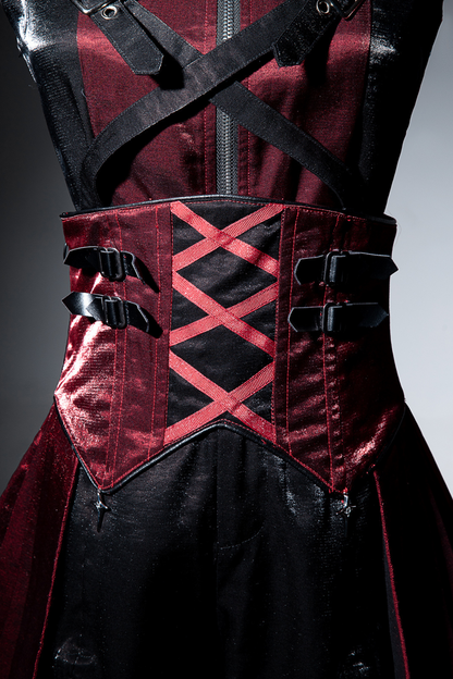 [pre-order] Dark Cyber Suspender Skirt + Shorts + Sleeveless Top + Sleeves