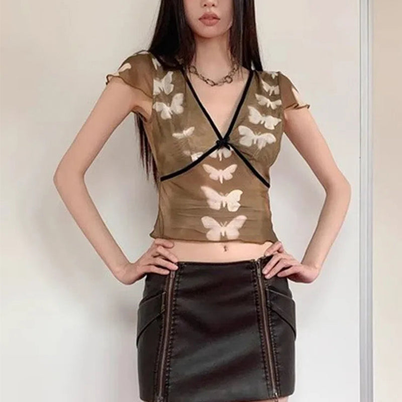 Butterfly Mesh Top