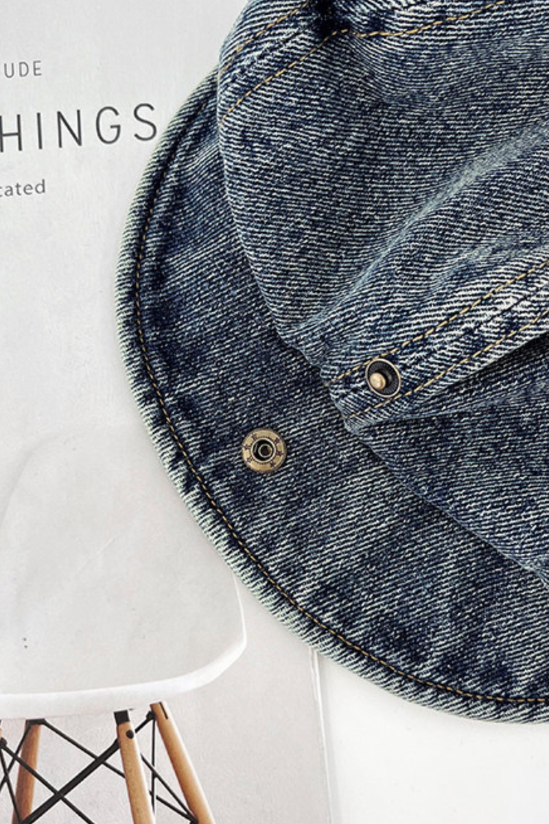 Denim Cat Ear Beret