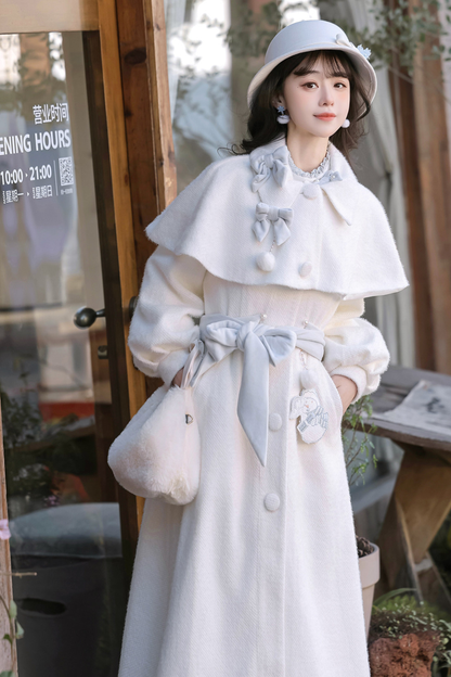 Clear Sky Lolita Coat + Tops + Skirt