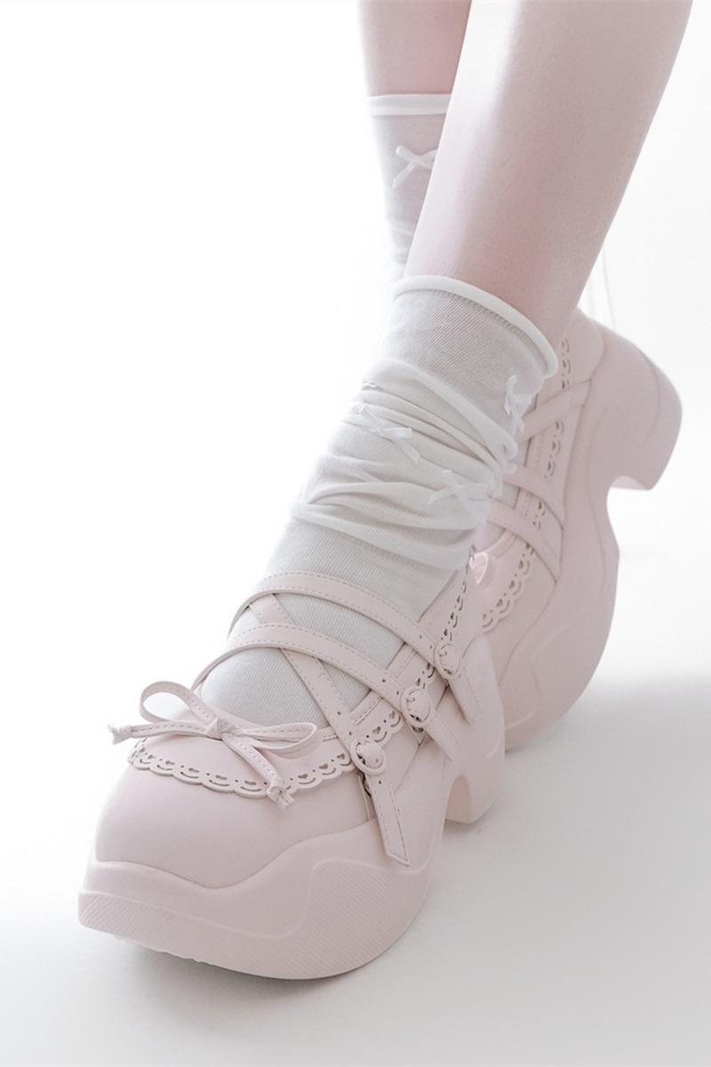 Sweet Slim Ribbon Shoes