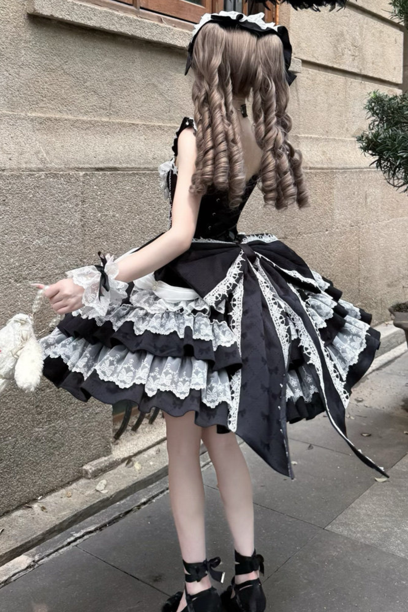 Sweet Ruffle Tiered Lolita Dress