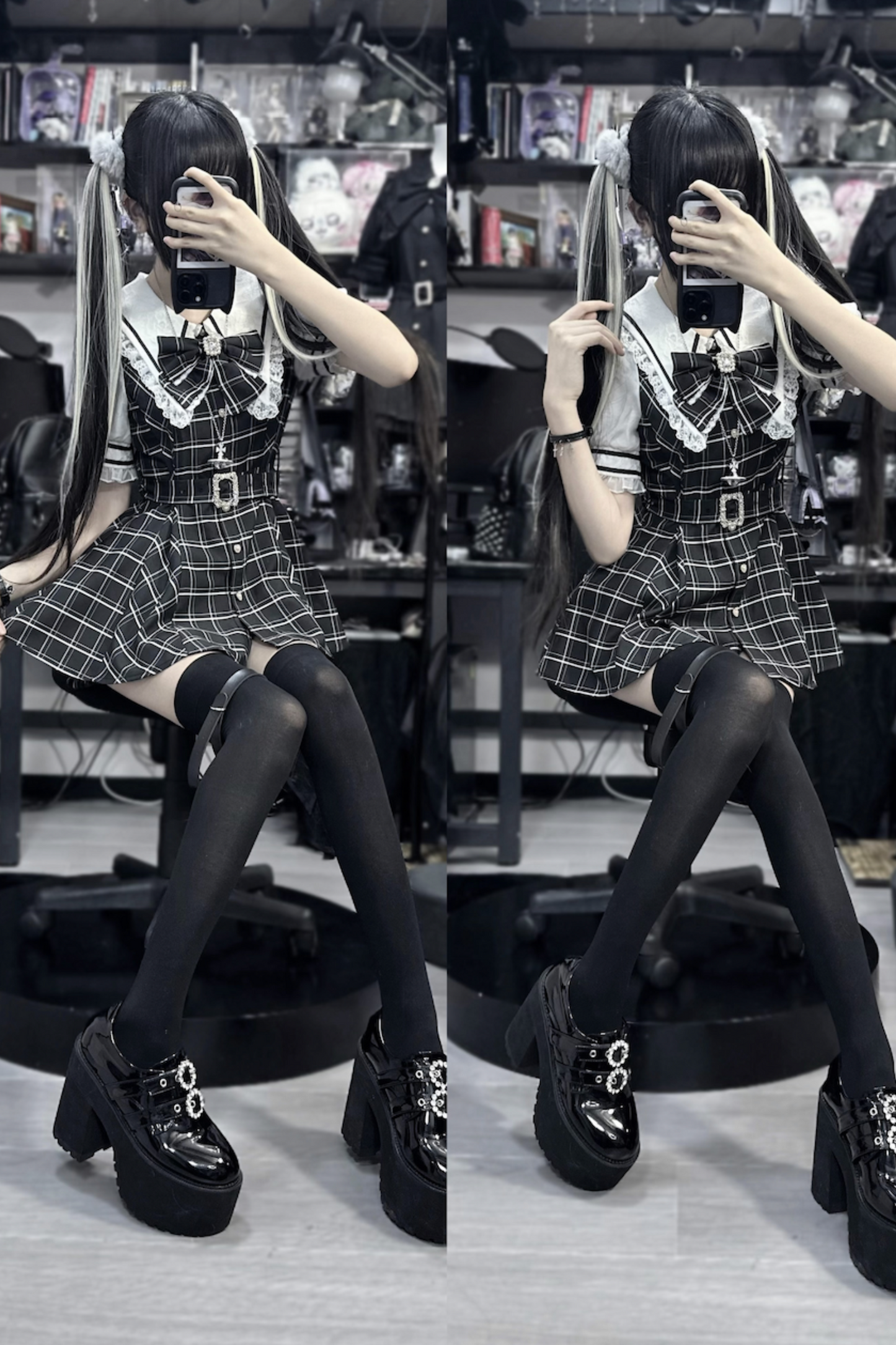 [pre-order] Dark Sweet Sailor Top + Ruffled Shorts