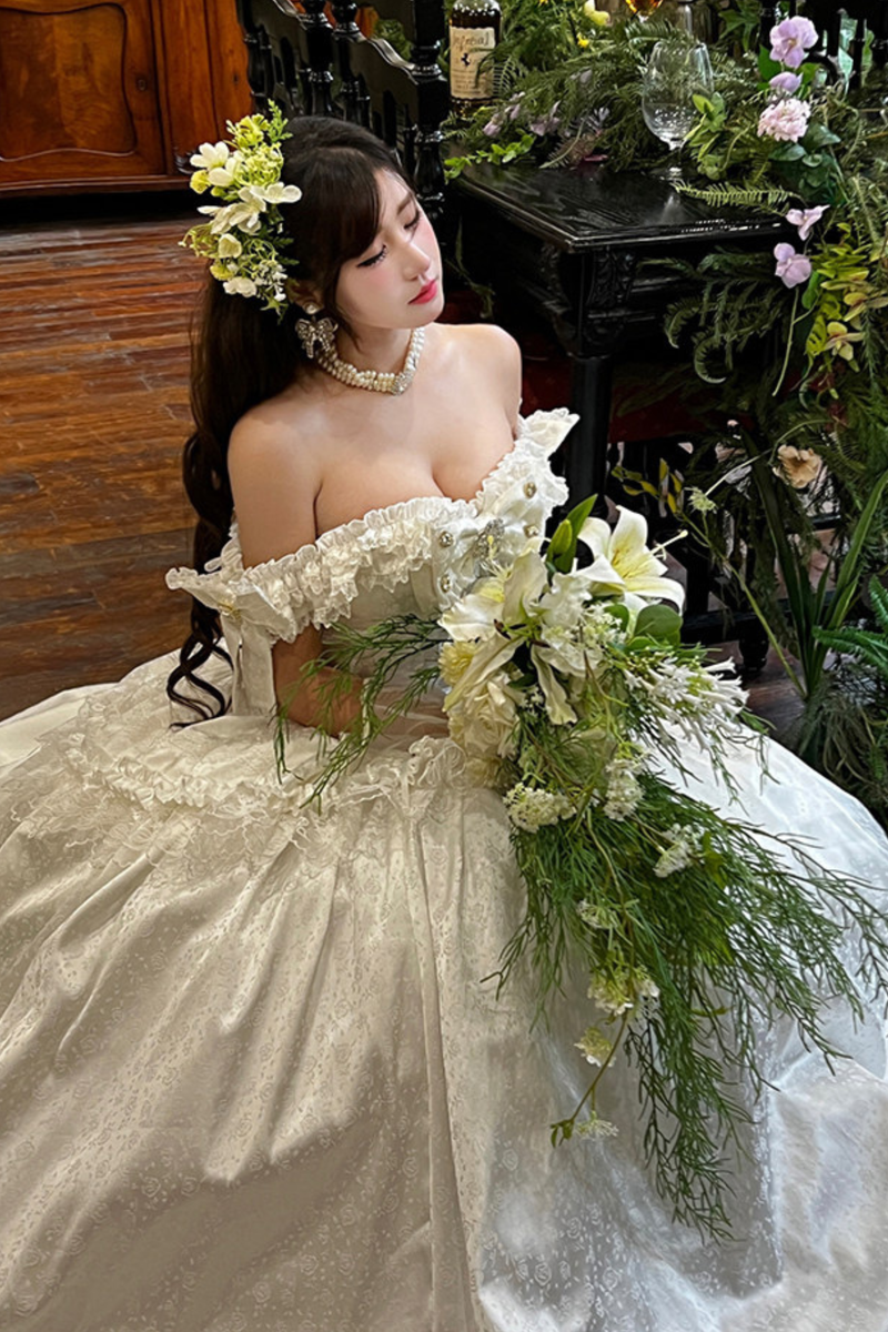 Wedding Moonlight Formal Dress + Veil