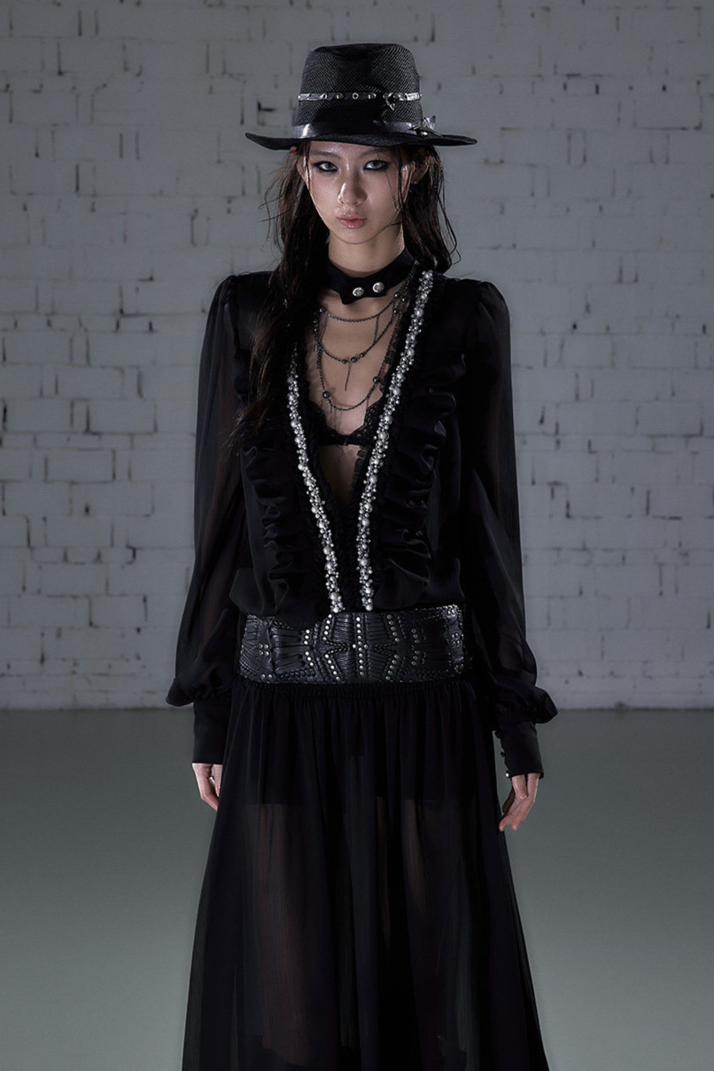 Modern Chiffon Y2k Long Dress