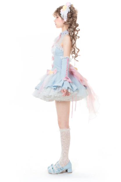 Magic Fairy Sparkling Water Lolita Top + Skirt + Hair Clip + Tail + Magic Stitching