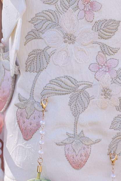 Strawberry Sweet Chinese-style Sleeveless Dress