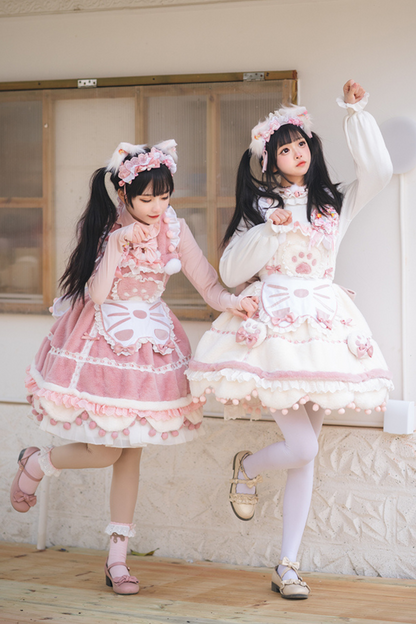 Sweet Girly Cat Lolita Set