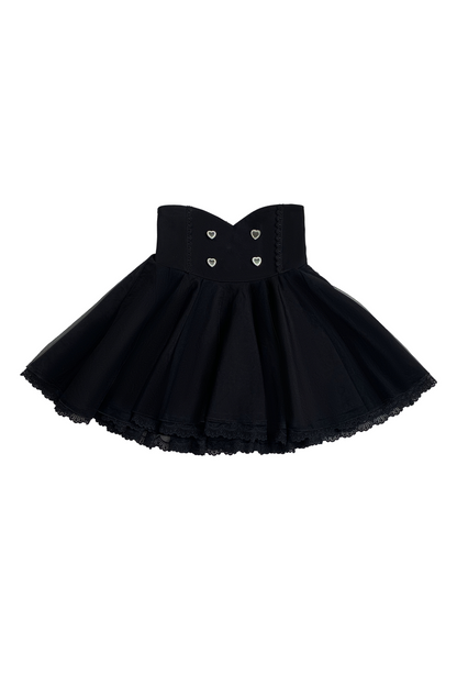 [pre-order] Jirai Off Shoulder Top + Flare Skirt + Ribbon